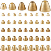 SUPERFINDINGS tungsten beads gold cone end 4x3mm for durable fly ties and deeper sinking