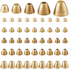 SUPERFINDINGS tungsten beads gold cone end 4x3mm for durable fly ties and deeper sinking