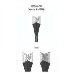 SuperM Official Fanlight Lightstick side profile in hand for easy grip.