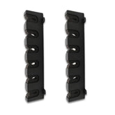Supezturdi wall mount fishing rod holder installed in a garage holding six rods