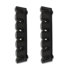 Supezturdi wall mount fishing rod holder installed in a garage holding six rods