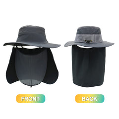 Surblue full-view fishing hat showcases quick-drying fabric for active days.