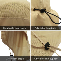 Surblue sun hat adjustable-rear-strap ensures a secure fit.