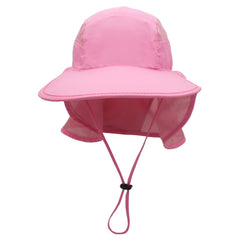 Surblue sun hat neck flap back view highlighting compact, travel-ready design.