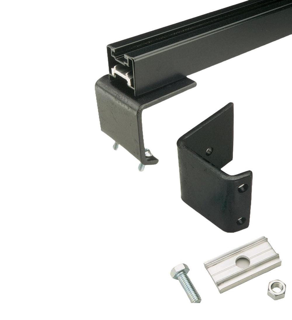 Surco TR100 adapters secure crossbars to factory rails on Acura SLX and Isuzu Trooper.