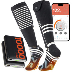 SURGOAL heated socks box view highlighting premium packaging for warmth