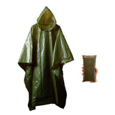 Survival General lightweight poncho in Norwegian style provides quick rain protection