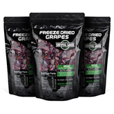 Survival Grocery Freeze-Dried Grape Halves in resealable pouch for on-the-go snacking.
