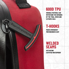 Surviveware watertight zippers prevent leaks in rain or spray