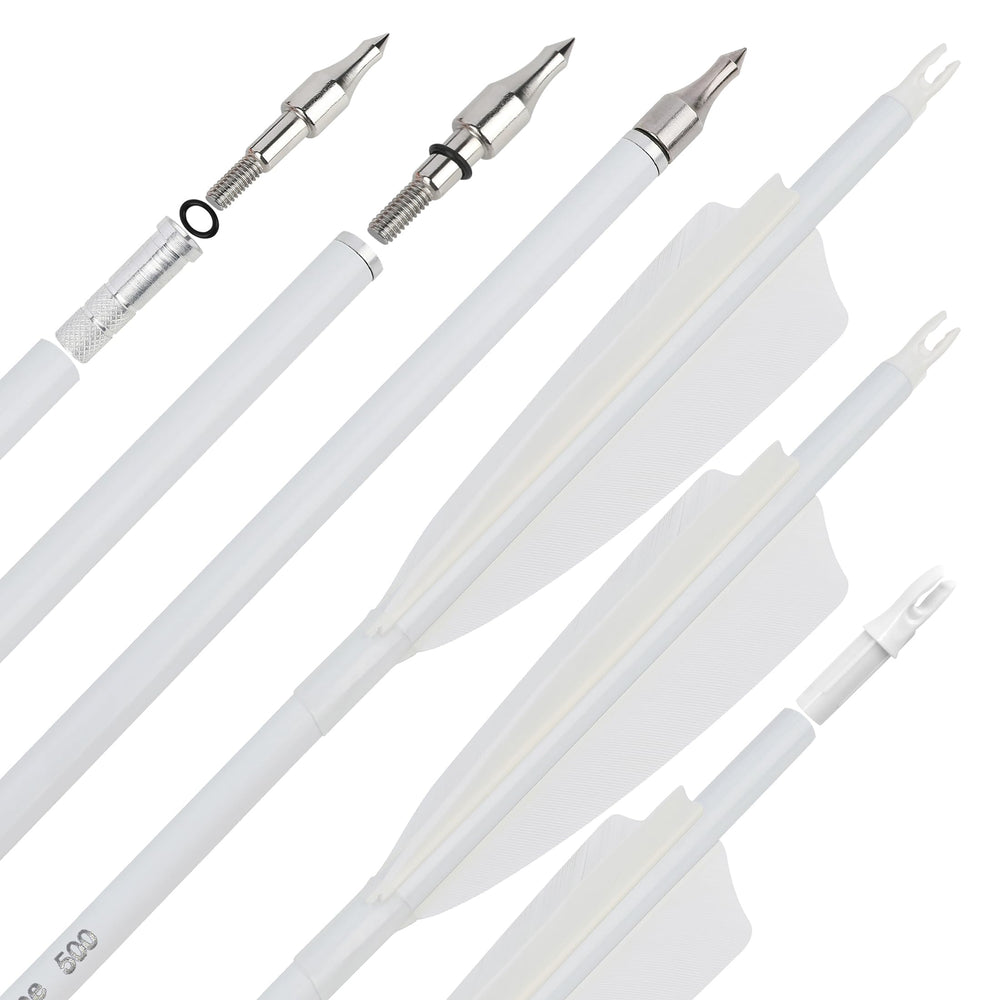 surwolf 31-inch carbon arrows with fluorescence improve visibility during outdoor targets