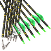 surwolf camo carbon arrows 31in length ideal for hunting and target practice.