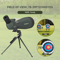 SVBONY SV28 FMC optics deliver brighter light transmission for clearer wildlife viewing.