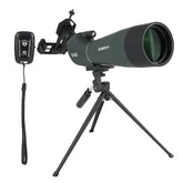 SVBONY SV28 spotting scope with eyepiece offers sharp distant views for targets.