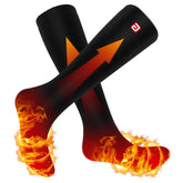 SVPRO heated socks with package front showing gift-ready warmth