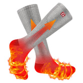 SVPRO heated socks unisex warm foot view showing cozy knit for winter warmth