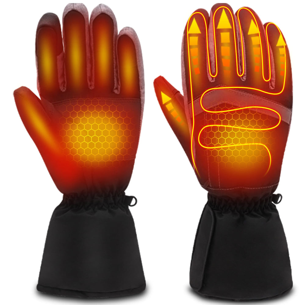 SVPRO USB heated gloves back heat area for rapid warmth during winter activities