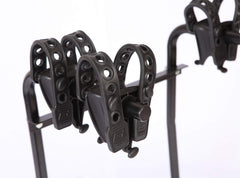 Swagman Around The Spare Deluxe RV Bike Rack with anti-sway cradles keeps bikes aligned and stable