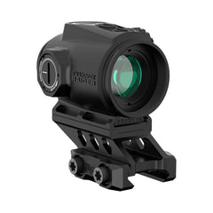 Swampfox Raider etched reticle red BRC provides precise holdovers at common ranges.