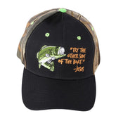 Swanson Fisherman camouflaged hat front view for outdoor comfort