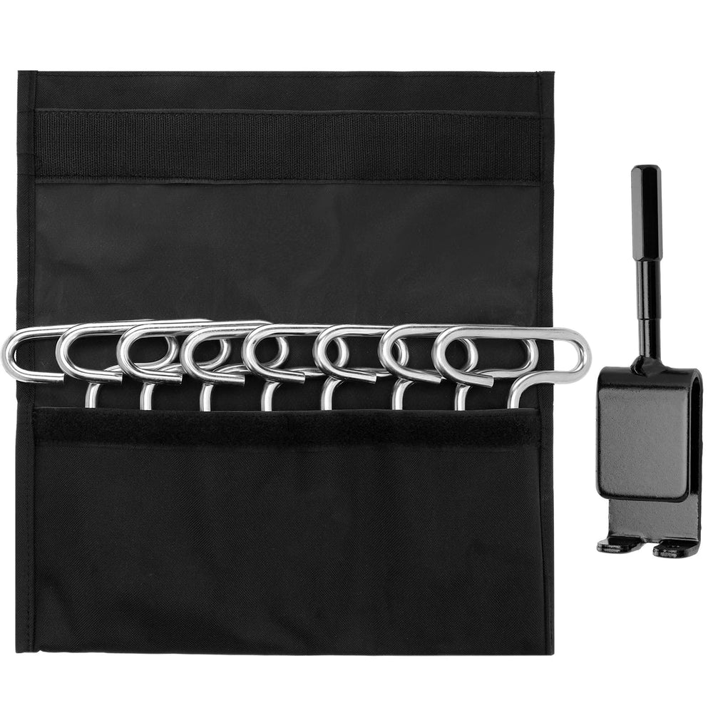 Sweetude ice anchors tool kit with 8 shelter stakes (19 cm each)