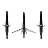 Swhacker #243 broadheads with a 3in cut assembly showing potential for a wide wound channel