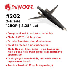 Swhacker SWH00202 2-blade design shown for simple, accurate flight.