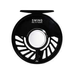 Swing Fly Reel Satin Black 6061-T6 aluminum with full cage design