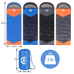 SWTMERRY sleeping bag bottom zipper vent enables foot ventilation.