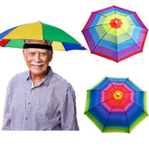 Syhood 3 pieces rainbow umbrella hats in different styles, Style A set