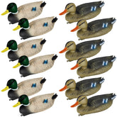 Syhood 8-pcs duck decoys set on water creates a lifelike hunting lure.
