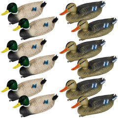 Syhood duck decoy mallard front view for realistic waterfowl lure