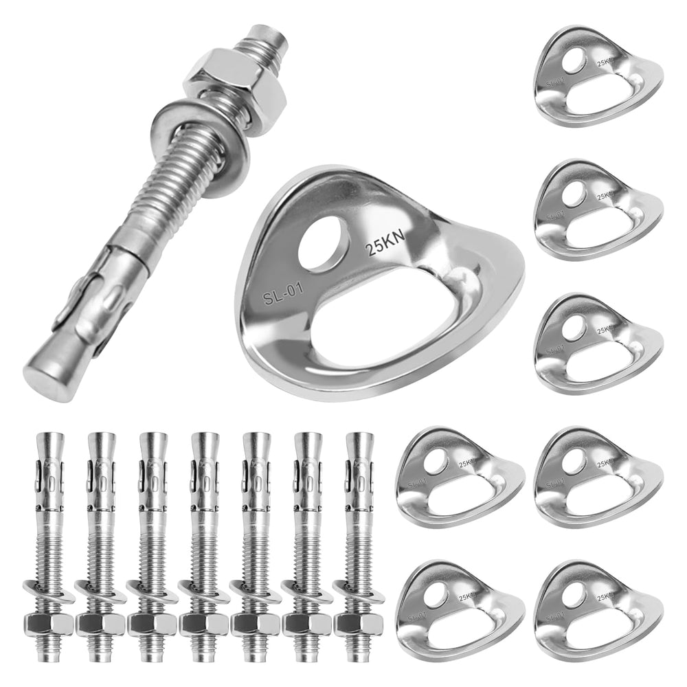 SYWAN 8-set anchor bolt package for secure climbing points.