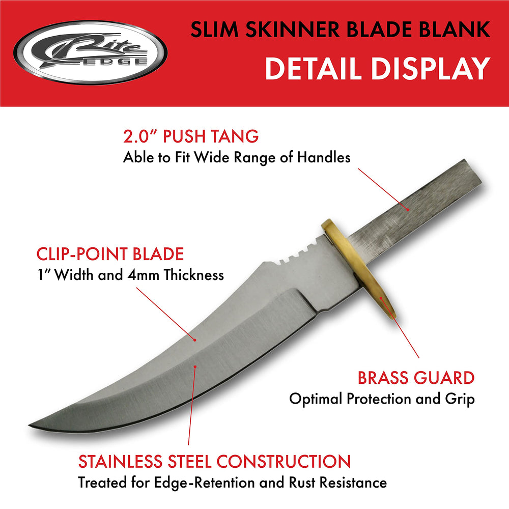 Brass guard included with push tang for customization