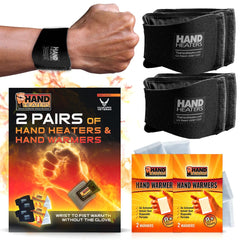 T Built hand heaters wristband activated for instant warmth on cold mornings.