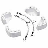 The T-H Marine CMK-1-DP corner bracket enables flush, space-saving deck mounting.