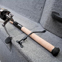 RT-18-DP Rod Tamer deck-mount installation shown for easy setup.