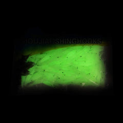 TABANA luminous glow on shrimp lure for effective night fishing.