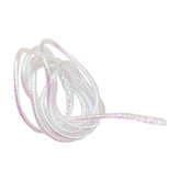 Tachiuwa 4M Braid Mylar Tube 2mm pearl white with holographic shine for streamers.
