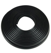 TACO Marine flexible vinyl inserts, front view, cushion protects rub rail during docking.