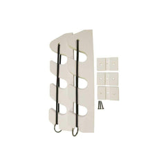 Taco Metals Taco Marine P03-133W 3-rod bungee holder, white, keeps rods secure under-gunnel storage