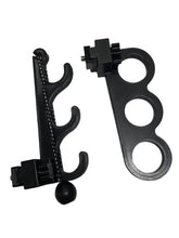 Tacoma bed rail fishing rod holder mounted above the tailgate - side view