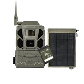 TACTACAM Reveal X 3.0 camera in woods delivering crisp daytime wildlife photos.