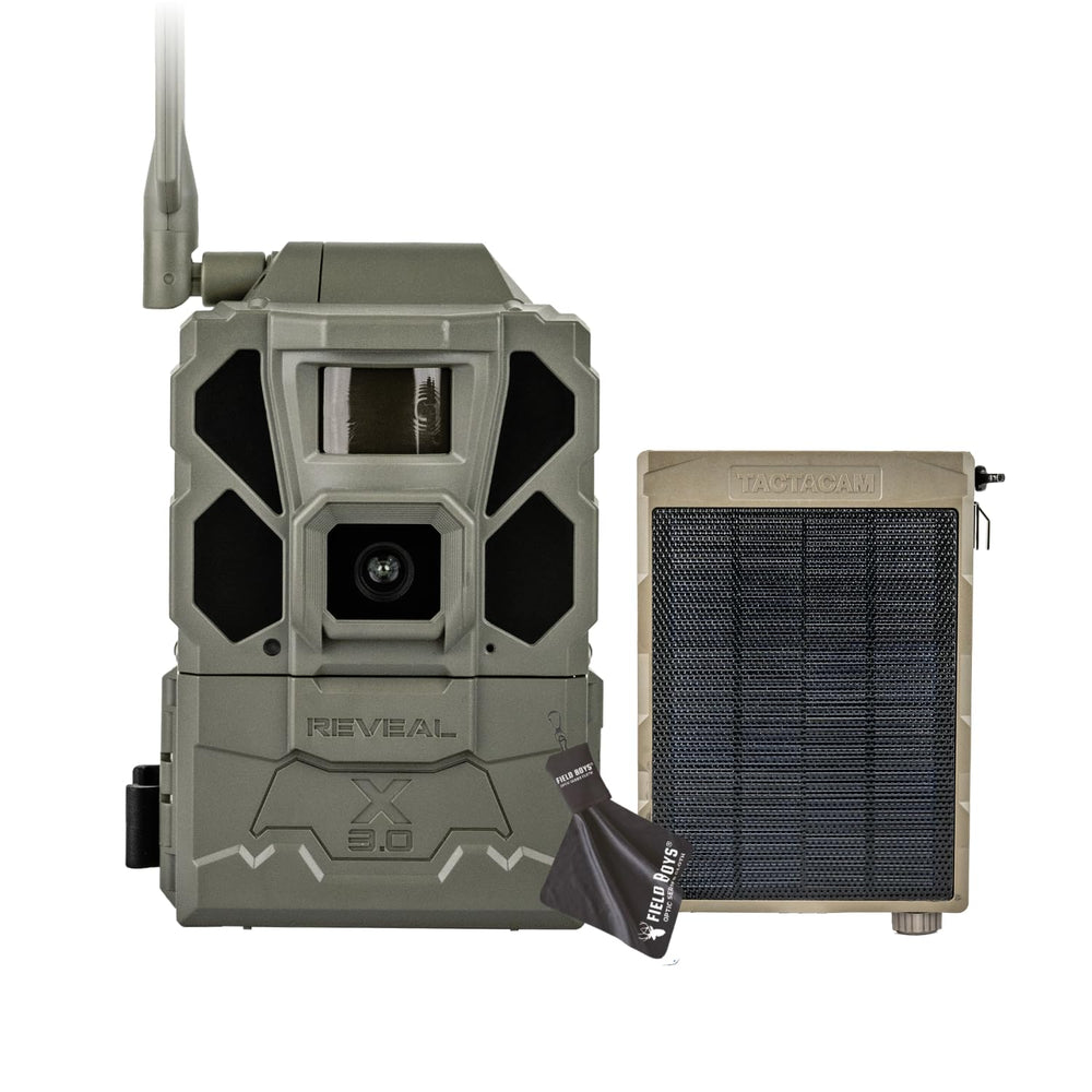 TACTACAM Reveal X3 front view shows rugged housing for reliable field monitoring.