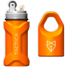 TACTICA X.100 survival lighter close-up of high-spark flint wheel for reliable ignition