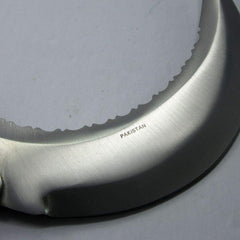 Tactical self-defense and hunting knife with crescent blade