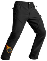 TACVASEN men's fleece-lined winter pants with fleece interior for warmth during outdoor hikes