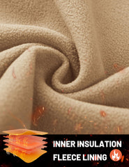 TACVASEN winter pants fleece-lined interior highlights warmth and comfort.