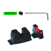 TAG Precision optics-ready front sight with FiberLok for fast target acquisition in varied lighting.