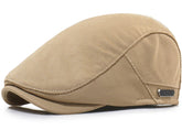 Taidor Newsboy hat for men in khaki - front view