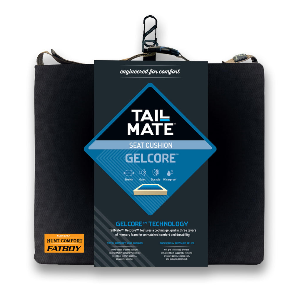 Tail Mate GelCore cushion front view showing overall silhouette and comfort potential